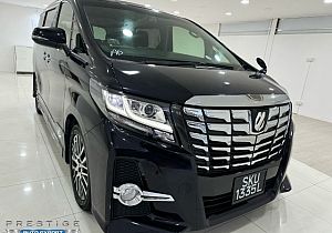 Toyota Alphard 2.5S CVT Sunroof Elegance 2015 Black Android Player